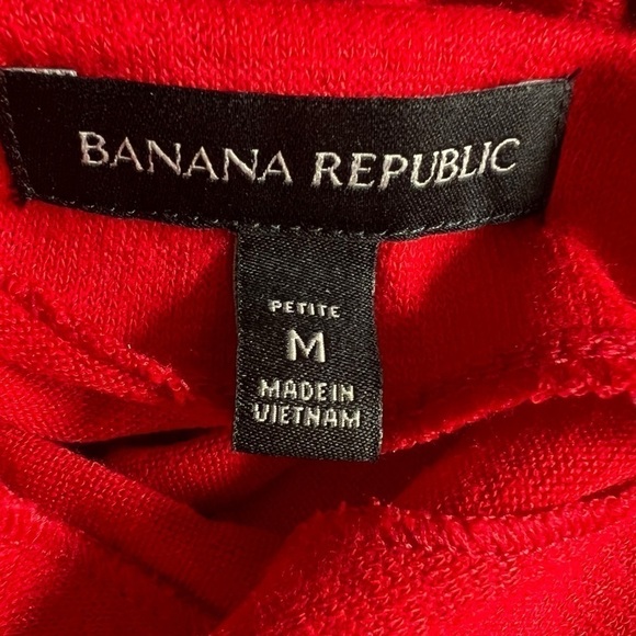 Banana Republic Petite Red Long Sleeve Wrap Front Bodysuit - M - Picture 3 of 6